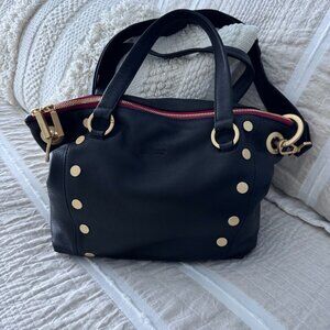 DANIEL MED Black/Brushed Gold Red Zip